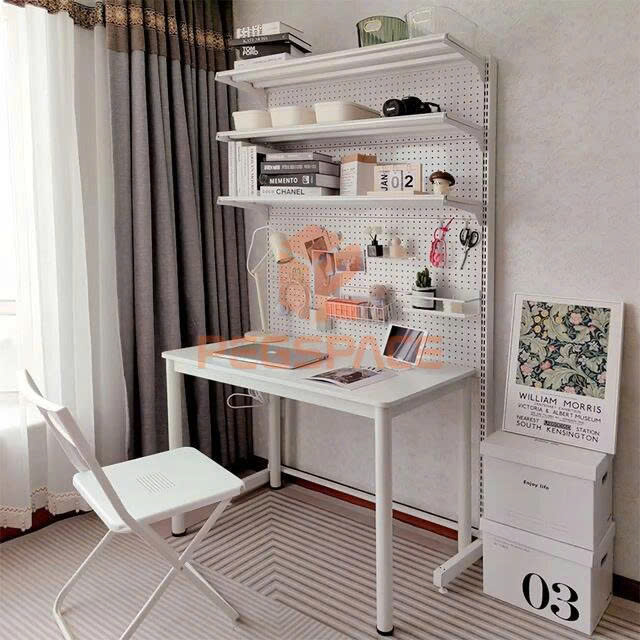 Kệ Pegboard góc học tập
